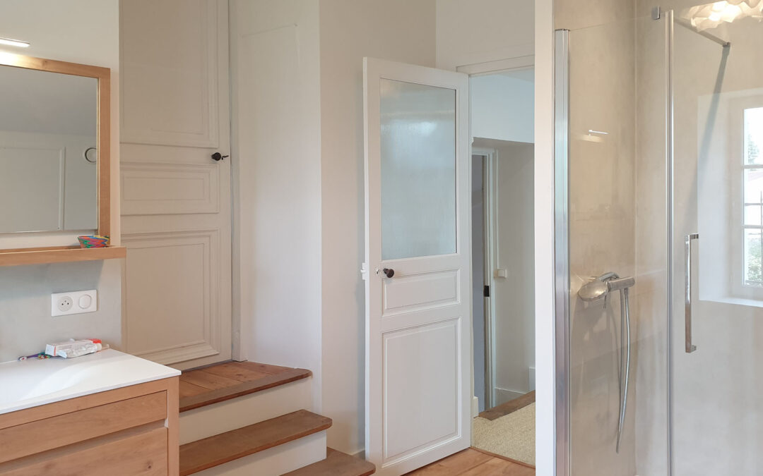 Rénovation et réaménagement étage: chambre, sdb, bureau